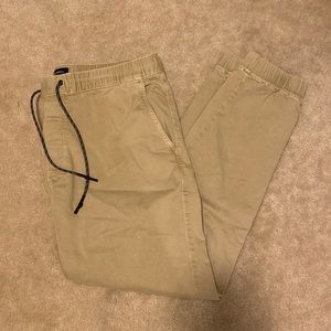 American Eagle Outfitters Khaki Joggers Size L Extreme Flex